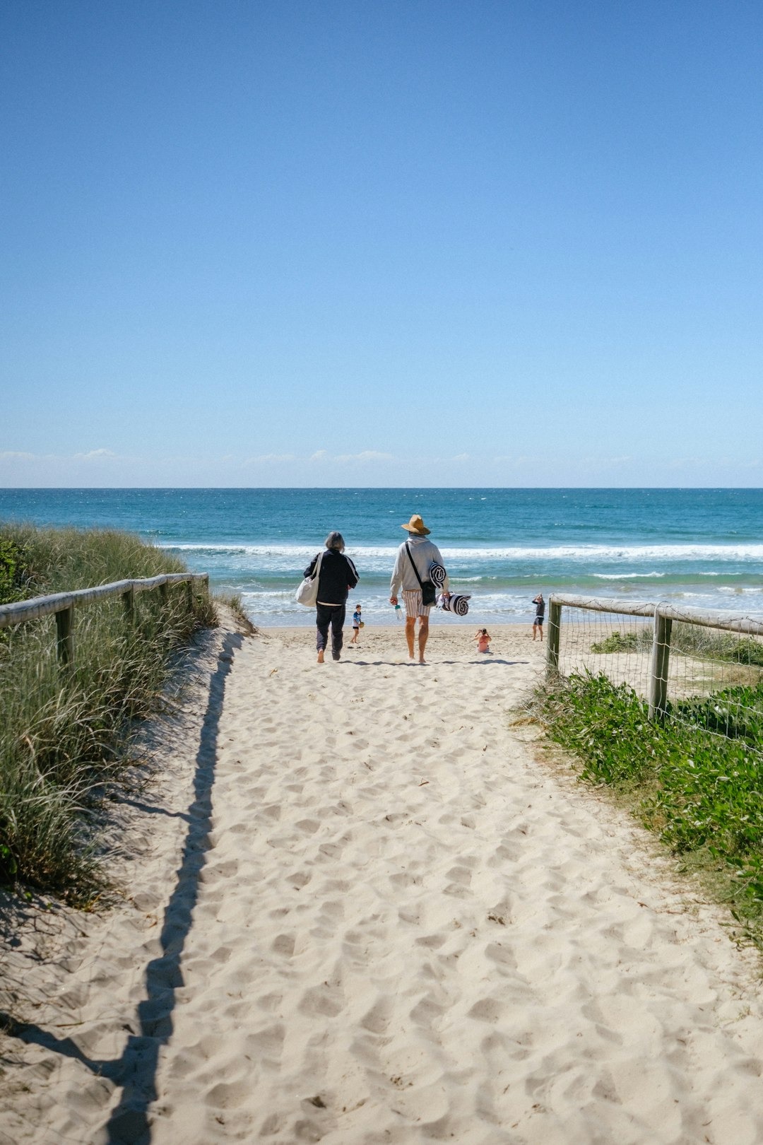 People heading to the beach. What happens to my pension at 55. Retirement Adviser UK